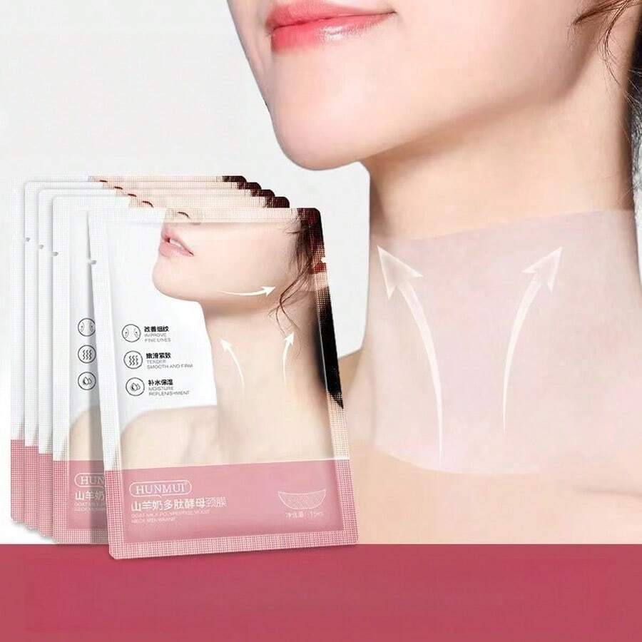 12 Masker Leher Peptida Ragi, Dengan Niacinamide, Ekstrak Susu Kambing, Melembapkan dan Mengencangkan, Menghaluskan, Perawatan Kecantikan Leher Harian, Set Liburan, Cocok untuk Semua Jenis Kulit, Hari Valentine - 12 buah - View 1