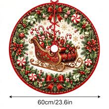 1pc Gold Sleigh Pattern Christmas Tree Skirt Loaded With Christmas Gifts, Elegant Holiday Decor, 5 Sizes, Unisex Holiday Gift, Suitable For Home And Party Christmas Home Decoration - Golden Sleigh Filled With Christmas Gifts - View 13