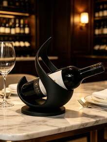 3D Printed Decorative Wine Bottle Holder Sculpture Ornament, Unique Creative Gift, Multifunctional Desktop Wine Storage Decor, Modern Kitchen And Bar Decoration, Perfect Holiday Gift For Enthusiasts And Collectors - View 8