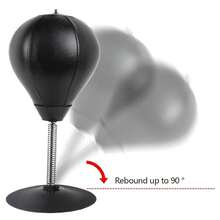 Desktop Punching Bag, Stress Reliever With Suction Cup, Comes With Random Color Air Pump, Suitable For Office Desk And Counter, Heavy Duty Ball, Desktop Punching Ball, Fun Gift For Colleagues And Friends - Multicolor - View 5