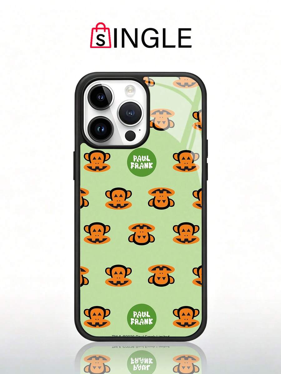 官方授權 Paul Frank 2合1 壓克力手機殼,大嘴猴全包覆防摔相機保護,新款適用於 iPhone 11/12/13/14/15/16/17/18 Pro Max 手機保護殼 - 彩色 - 查看 1