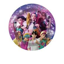 50/20/10/1pc/K-POP Girl Group Theme Disposable Tableware Set [7-Inch Paper Plates, 9-Inch Paper Plates, Napkins] - Suitable For 10 People, Perfect For Birthday Parties, Weddings, Theme Parties, Family Picnics - Multicolor - View 4