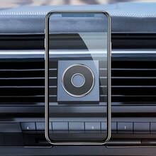 Round Compact Universal Magnetic Car Phone Holder For Multiple Scenarios - Random Styles - View 5