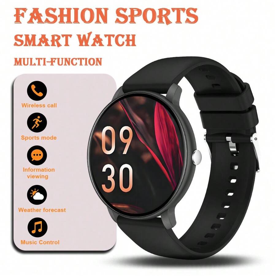 [Smart Watch]This Popular Smartwatch Features A 1.53-Inch High-Resolution Touchscreen, Supports Wireless Calling, SMS Notifications, Alarm, Multiple Sports Modes, Remote Photo Taking, Music Playback And More. This Multi-Functional Smartwatch Is Compatible With IOS And Android Smartphones. It Is An Excellent Gift Choice For Valentine's Day, Easter, Mother's Day, Father's Day, Halloween, Thanksgiving And Christmas.