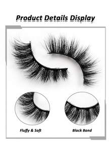 Sibeuna 10 Pairs Fluffy Thick False Eyelashes, Dramatic Volume, Soft And Plush, Suitable For Daily Makeup, Reusable, Gift For Women And Girls, Perfect For Beginners And Party, Holiday Eye Makeup - Black - View 3