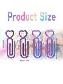 New Heart-Shaped Diamond Painting Canvas Roller Clip, Anti-Roll Process Clip Is Used For Canvas Storage And Fixing Tools 3D Printing Diamond Painting Accessories. - A - View 7