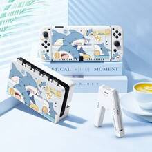 Ốp lưng bảo vệ mềm Shark cho máy chơi game Switch/Oled/Lite, vỏ bọc chống va đập mặt sau, phụ kiện bảo vệ thân máy - Xem 4