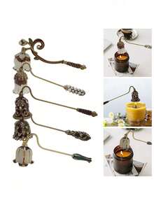 European Vintage Scented Candle Snuffer Bell And Candle Snuffer Cover, Classic Style, Exquisite Craftsmanship, Specialized Candle Extinguishing Tool - Multicolor - View 4