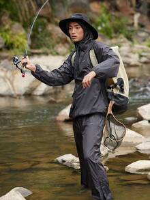 Naturehike Lightweight Portable Detachable Raincoat For Cycling, Hiking, Fishing, And Camping - Multicolor - View 9