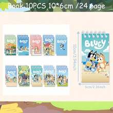 Bluey Cartoon Portable Notebook Mini Notebook Set Figurine Portable Notebook Cartoon Children's Notebook, Perfect For Holidays, Fans, School And Gifts (Random Style) - Multicolor - View 6