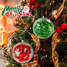 60/30/20/10pcs Fillable Christmas Decorative Balls - 7cm Clear Plastic, Thickened Sphere, Suitable For Christmas Tree Decoration And Holiday Home Party - No Electricity Required - Multicolor - View 6