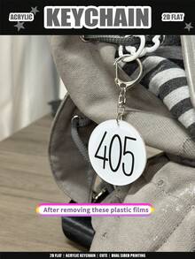 Anime Hunter Keychain, Hunter Exam Number Plate, Greed Island Card, 2D Acrylic Keychain, Key Decoration Pendant/Car Key Decoration - Acrylic - View 10