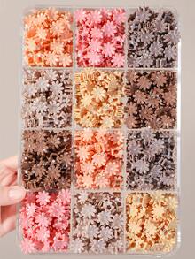 100/200pcs Jepit Rambut Mini Kecil Motif Bunga Daisy Warna Cokelat untuk Anak Perempuan, Aksesori Rambut Sederhana dan Serbaguna, Jepit Rambut Poni, Cocok untuk Pakaian Liburan dan Penggunaan Sehari-hari - MultiWarna - View 1