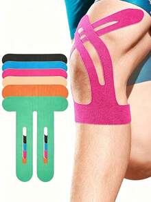 Elastic Breathable Pre-Cut Kinesiology Tape For Knee, Breathable Knee Patch, Sports Tape Providing Support And Stability For Running - T-shaped - View 11