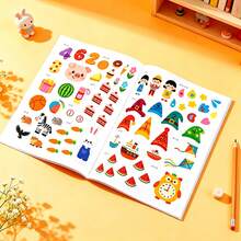 Kids Educational Sticker Book For Ages 3+, Cartoon Cognition Activity Workbook, Help Practice Fine Motor Skills, Concentration & Logical Thinking, Early Learning Toy, Ideal Birthday Holiday Gift For Boys Girls, Home Travel Interactive Game - 1 Activity Sticker Book - View 10