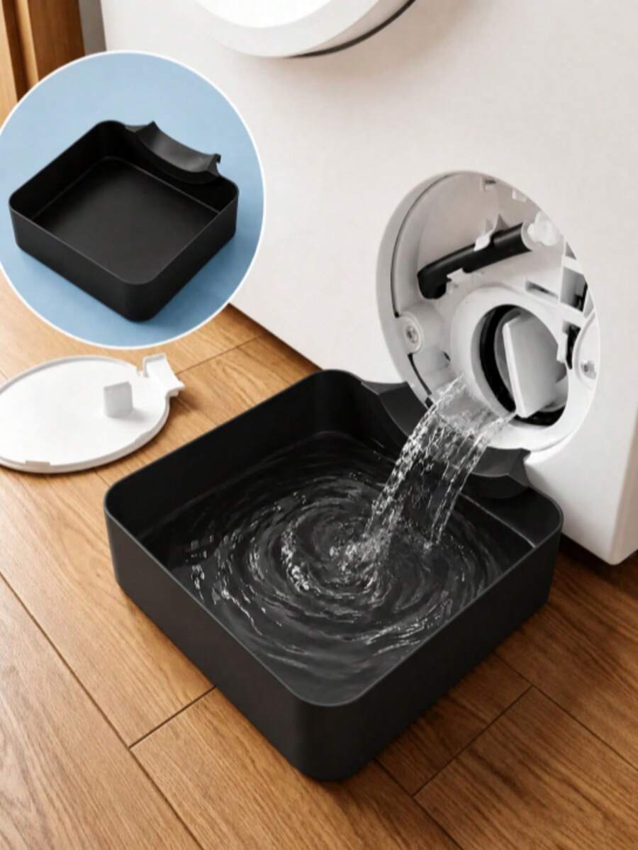 1 Set Washing Machine Lint Filter Drawer, Washing Machine Lint Collection Tray, Washing Machine Hair Collection Tray, Washing Machine Drain Filter Box, Detachable Lint Collection Container, Universal Washing Machine Spare Parts, Clothing Debris Storage - Multicolor - View 1