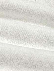 LOVE JOYY Women's Fun Heart & Lemon Striped Print Round Neck Knit Sweater, Soft & Fluffy - White - View 5