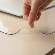 1pc 90*180cm Elegant Transparent Rectangular Tablecloth, Suitable For Long Tables, Rectangular Folding Tables, Craft Fairs, Exhibitions, Parties, Weddings, Events, Celebrations, Halloween, Christmas, Buffets, Birthdays, Decorative Fabric, Receptions, Restaurants, Outdoor Activities, Camping, Daily Banquets And More. - White - View 2
