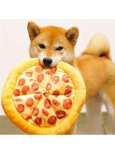 Squeaky Plush Pizza Dog Toy - Durable Interactive Pet Play Accessory, Dog Toys, Dog Stuff, Puppy Keep Game Dog Accessories, Puppy Keep Game Feed Puppy, Puppy Keep Game, Puppy Stuff, Puppy Essentials