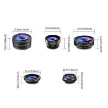 Kit Lensa Ponsel APEXEL 5-in-1: Wide 0,63X, Macro 15X, Fisheye 198°, CPL & Telephoto 2X, Kompatibel dengan iPhone dan Sebagian Besar Smartphone - A - View 5