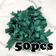 (50pcs/Box) Handmade Bows DIY Clothing Accessories, Gift Packaging, Christmas Decoration, Handmade DIY Materials, Christmas Decoration - Multicolor - View 19