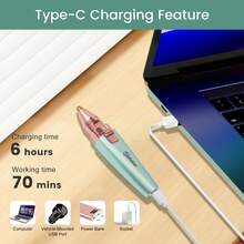 TOUCHBeauty 2‑In‑1 Facial Hair Remover,600mAh Battery, Electric Eyebrow Trimmer With LED Light, USB Rechargeable Painless Face Shaver For Women, Portable Hair Removal Tool For Lips Chin Cheek - Upgraded Version - View 9