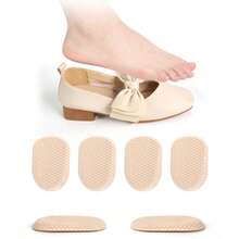 1 Pair Honeycomb Texture Silicone Heel Pads, Soft Shock-Absorbing Non-Chafing, Invisible Half-Inserts Compatible With Multiple Shoe Types, 1.0cm 1.5cm Thickness Optional - Color - View 1