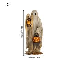 1/3pcs Vintage Country Style White Ghost Halloween Window Decals, Double-Sided Visible PVC Static Cling Glass Stickers, Suitable For Living Room, Kitchen, Store And Home Decor - Multicolor - View 11