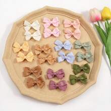 10/20/25pcs Baby Girls Hair Bows In Pairs 2'' Ribbon Bows Alligator Hair Clips Barrettes For Infants Toddlers Girls Kids - Multicolor - View 12
