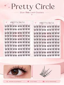 20-Row Glue-Free Large Capacity False Eyelash Book, Fine Hair-Like Mixed Length False Eyelashes, Ultra-Lightweight, Natural Fluffy Curly Effect, Almost No-Feel Comfortable Wear, Daily Eye Makeup - C - View 9