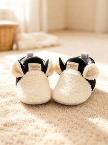 Unisex Infant Warm Boots, Soft Infant Winter Boots, Newborn Socks, Anti-Slip Toddler Shoes - White - View 5