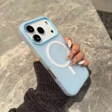 Original Candy 2-In-1 Matte Magnetic Case Compatible With Iphone 18 Pro Max 17 16 15 14 13 12 11 Plus Pro Back Cover - Blue - View 4