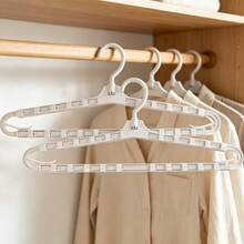 2pcs 360° Rotatable & Extendable Clothes Hangers With Non-Rotatable Hooks, Space-Saving Durable Closet Storage Hanging Rack, Sturdy Smooth Minimalist Design, Suitable For Wardrobe And Laundry Room Organization - Multicolor - View 6