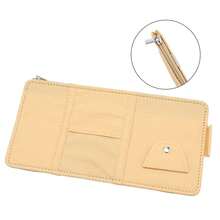 Car Sun Visor Organizer, Multi‑Functional Glasses Clip, Fashion Glasses Holder, Card & Document Pouch - A - View 4