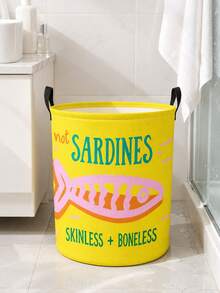 Multi-Functional Large Laundry Basket/Dirty Clothes Basket, Laundry Hampers Bags, Retro Sardine Shape-Foldable Circular Clothes Basket, Foldable Clothes Rack And Wooden Clothes Clips, Bedroom, Bathroom Storage Box, Wardrobe Organizer - Space-Saving Laundry Organizer, Laundry Storage And Organization, Suitable For Home And Travel, Applicable To Multiple Living Spaces, Casual Style Clothes Storage Box, Space-Saving Design - Multicolor - View 8