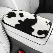 1PC Plush Animal Pattern Car Armrest Pad, Soft & Comfortable, No Storage Pocket/Dual Storage Pocket Design Optional, Elastic Easy Installation, Car Interior Accessory, Suitable For Most Vehicles - Multicolor - View 17
