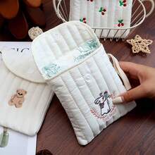 1 Cute Cartoon Embroidered Sanitary Bag, Large Capacity Portable Women's Monthly Bag, Girls' Travel Gift - Multicolor - View 8