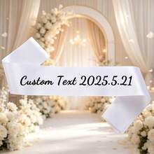 Customized Glitter Ribbon, Can Be Written According To Your Requirements, Multiple Colors, Wedding Bridal Shower Gift, Happy Birthday Ribbon, Bachelorette Party Decoration, Parade Banner, Ideal Gift For Graduation Ceremony - Multicolor - View 8