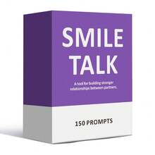 SMILE TALK Card Couples Tabletop Game|150 Conversation‑Starter Cards For Date Night, Deepen Bond & Strengthen Your Relationship | Conversation Game For Valentine's Day, Christmas & Anniversary, Perfect For Couples And Spouses - Violet Purple - View 3