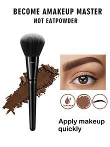 25/53Pcs All‑In‑One Makeup Tool Kit,25Pcs Soft Synthetic Makeup Brushes For Face & Eye,Makeup Sponges,Multi‑Shape Powder Puffs,Facial Bow Headbands,Silicone Cleaning Pad,Eyelash Curler,Multipurpose Cosmetic Accessories For Liquid,Daily Makeup - Black - View 3