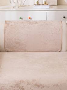 1pc Cloud Plush Solid Color Sofa Cushion Cover, Non-Slip Washable Sofa Protector, Suitable For Pet Owners, Families With Children, Soft Neutral Minimalist Style, Living Room Apartment Daily Home Decor, Multiple Sizes And Colors Available - Camel - View 9