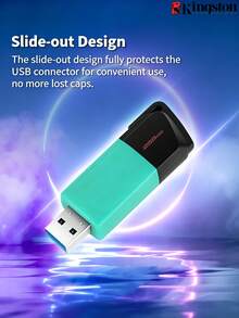 KINGSTON DTXMU Flash Drive, USB 3.2 Gen 1 High-Speed Transfer, Sliding Cap Portable USB Drive, Office File Storage And Backup - View 1