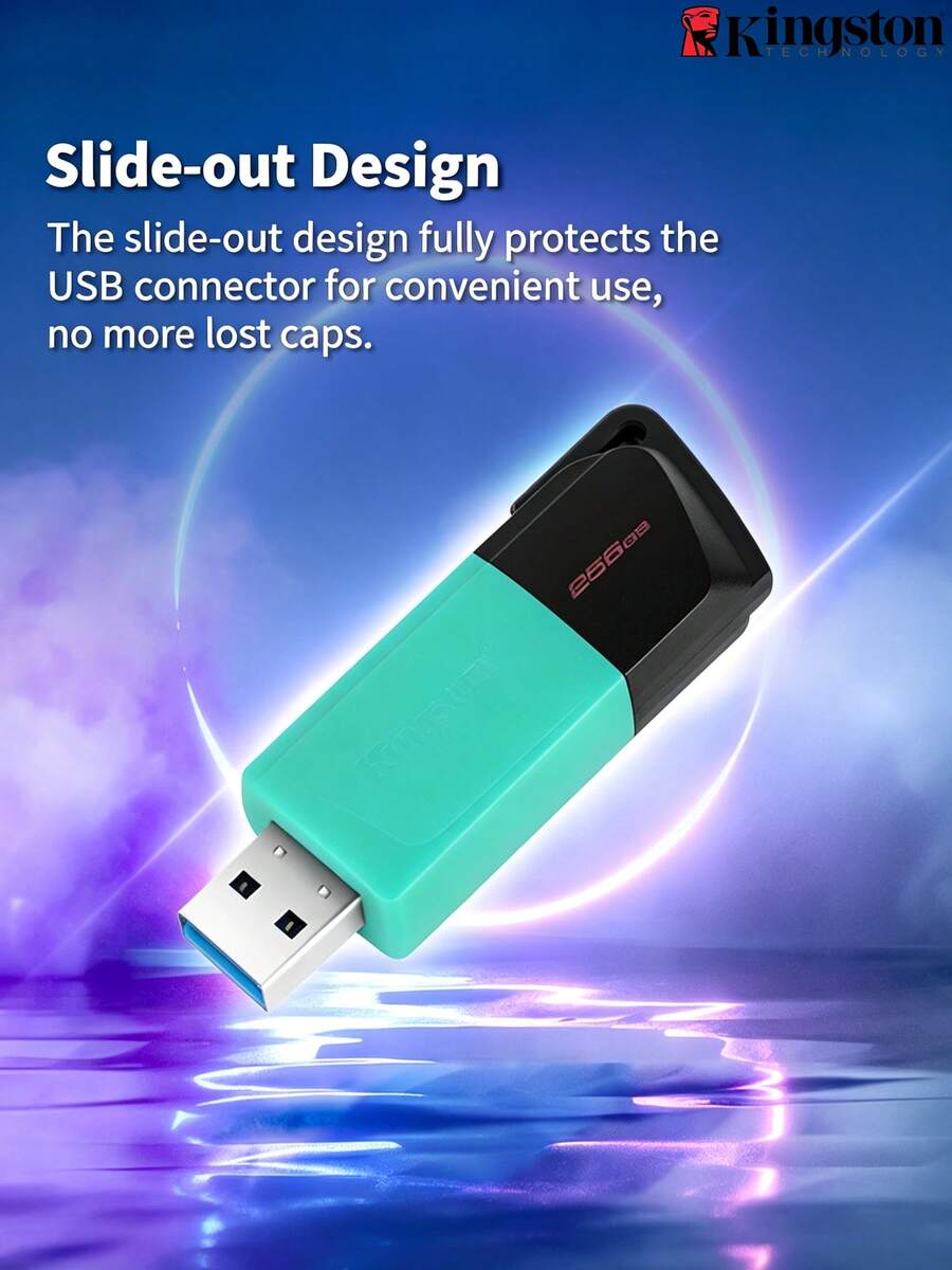 KINGSTON DTXMU Flash Drive, USB 3.2 Gen 1 High-Speed Transfer, Sliding Cap Portable USB Drive, Office File Storage And Backup - View 1