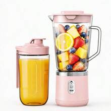 Upgraded Electric Juicer With Built-In 1500mAh Rechargeable Battery: Wireless Portable, Desktop Blender, High Power, Detachable Cup, Easy To Clean Design. Suitable For Making Fresh Homemade Juice, Ideal For Home Kitchen And Office - Multicolor - View 14