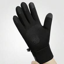 Full Finger Sports Gloves, Unisex Touchscreen Compatible, Thermal Lined Warm, Palm Grip Anti-Slip Wear-Resistant, Cycling Hiking Driving Protective Gloves - A - View 7