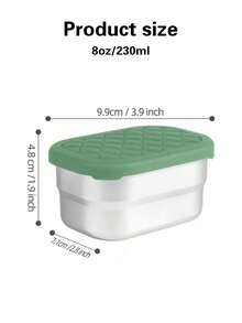 2/4pcs Stackable Stainless Steel Snack Containers, Small Snack Boxes With Lids, Food Storage Containers, Lunch Boxes, Easy-Open Silicone Lids, Leak-Proof Design - Multicolor - View 3