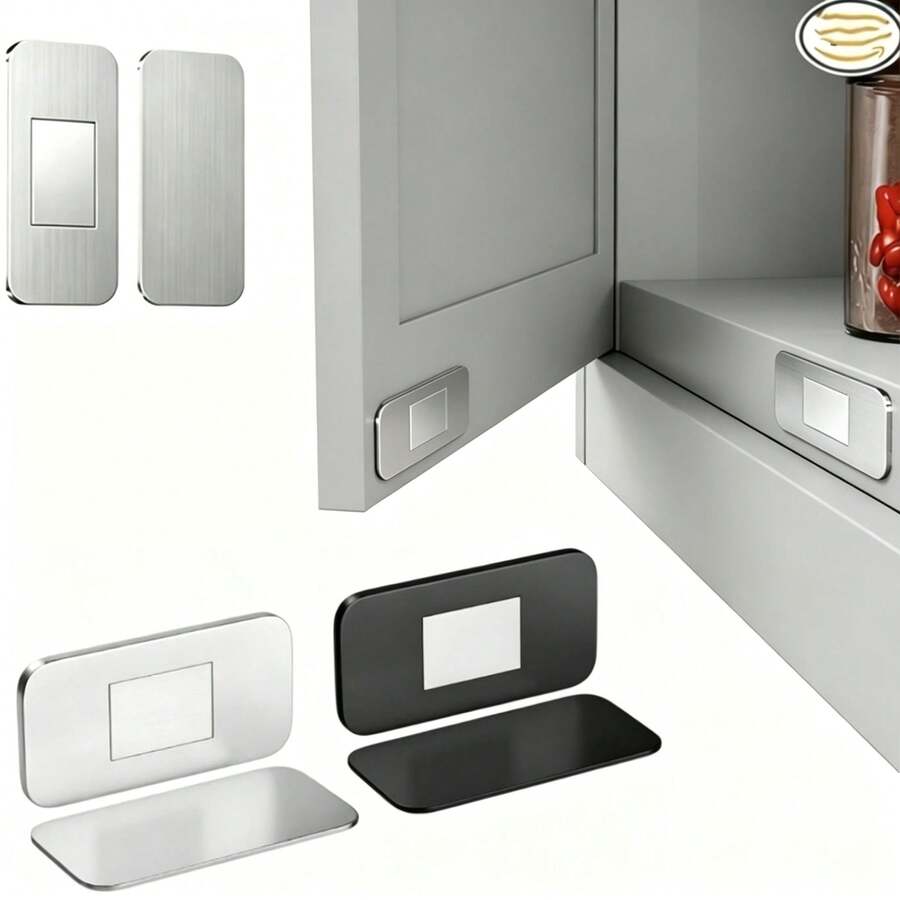 1/3/5pcs Magnetic Cabinet Catches Door Stop Self Adhesive Invisible Hidden Magnets Closet Furniture Cupboard Drawer Closer Kitchen,Room Decor,Home Decor. - Multi-color - View 1