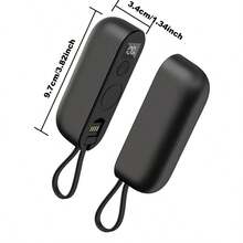 [2pcs/Set] Penghangat Tangan Musim Dingin Isi Ulang USB Magnetik yang Dapat Dilepas, Mini Portabel yang Dapat Dipisahkan, Tampilan Level Baterai, 3 Tingkat yang Dapat Diatur, Tali Pengikat Juga Berfungsi Sebagai Kabel Pengisi Daya untuk Perjalanan yang Nyaman, Masing-masing Dengan Baterai Isi Ulang 3000mAh Terintegrasi [Langkah Pengisian Daya Dapat Dilihat pada Gambar Pratinjau] - 2 bungkus - View 3