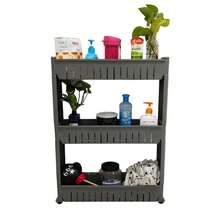 Hygrad Built to Survive SLIDE OUT STORAGE TOWER 3 TIER ROLLING CASTOR ORGANISE KITCHEN TROLLEY ROOM RACK - View 3