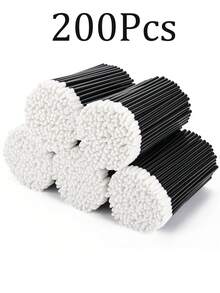 400 Pcs Lipstick Pen Lip Gloss Wands Lint-Free Makeup Tools Beauty Tools 10-600 Pcs - Black - View 11